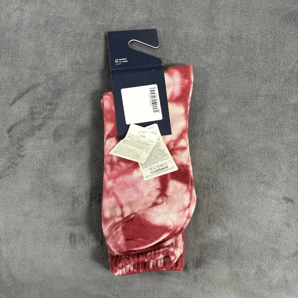 3pr NWT GAP Men's M/L 75% organic Cotton Crew Socks US size 9-13 Tye Dyed Chrty